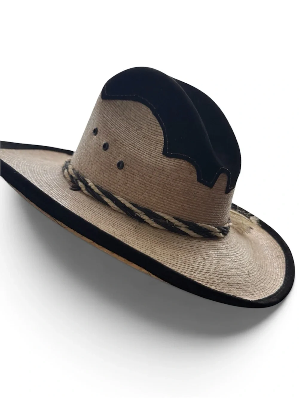 NWOT baby handmade palm-leaf cowboy western hat